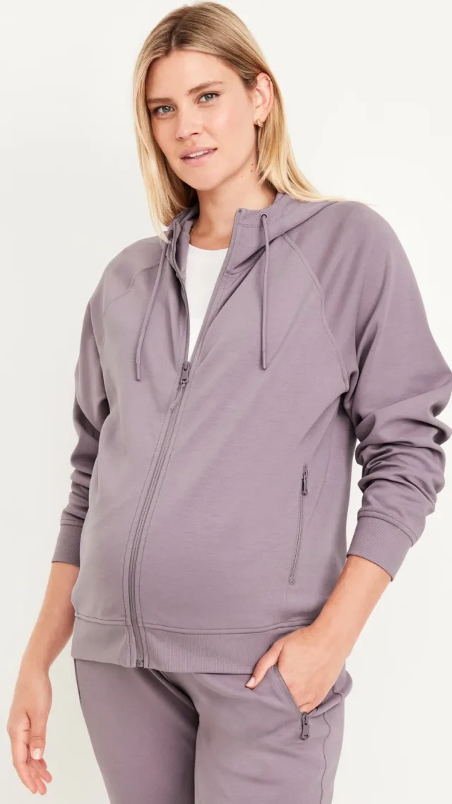 Maternity Dynamic Fleece Full-Zip Hoodie