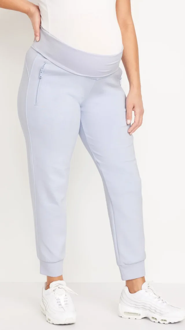 Maternity Dynamic Fleece Rollover Waist Joggers