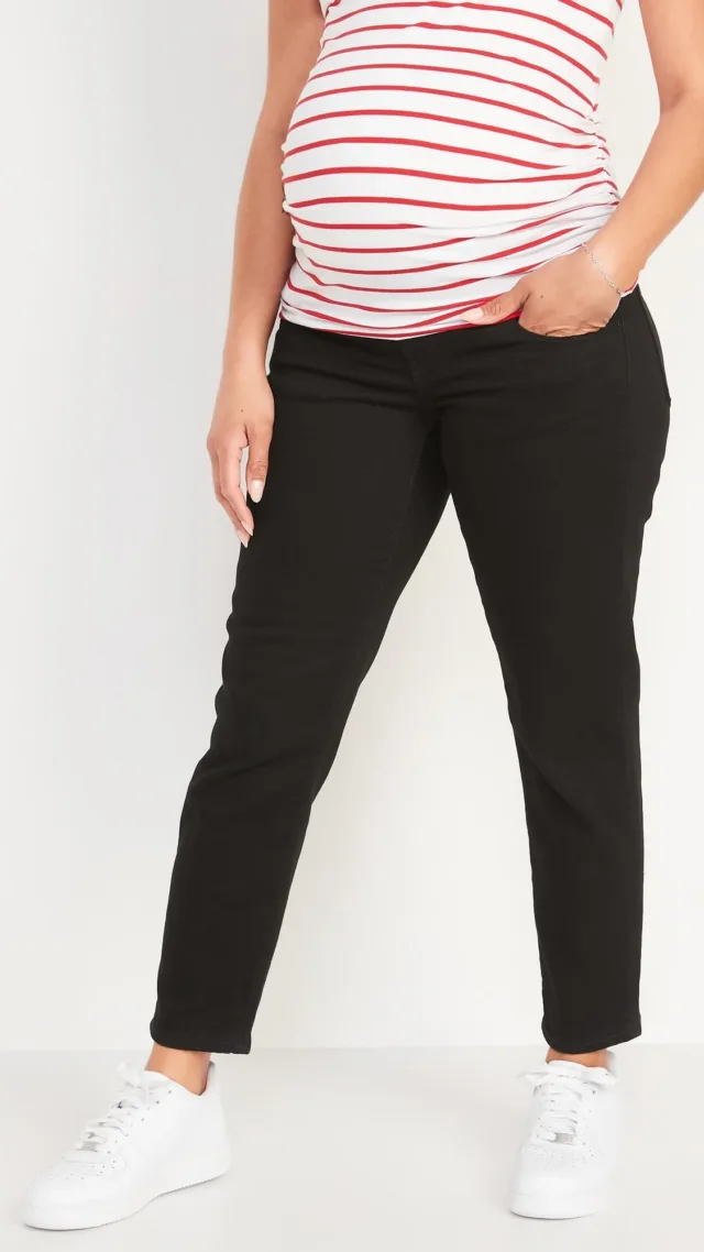 Maternity Front Low-Panel Og Straight Jeans