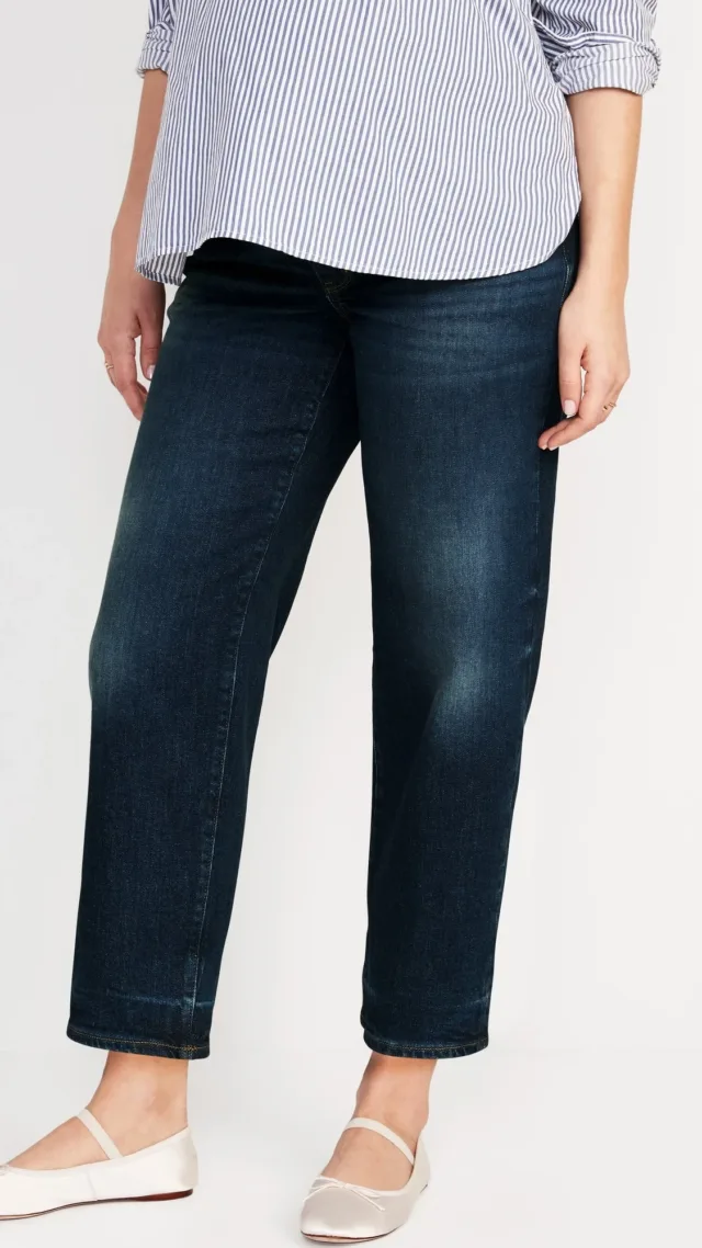 Maternity Full-Panel Og Loose Jeans