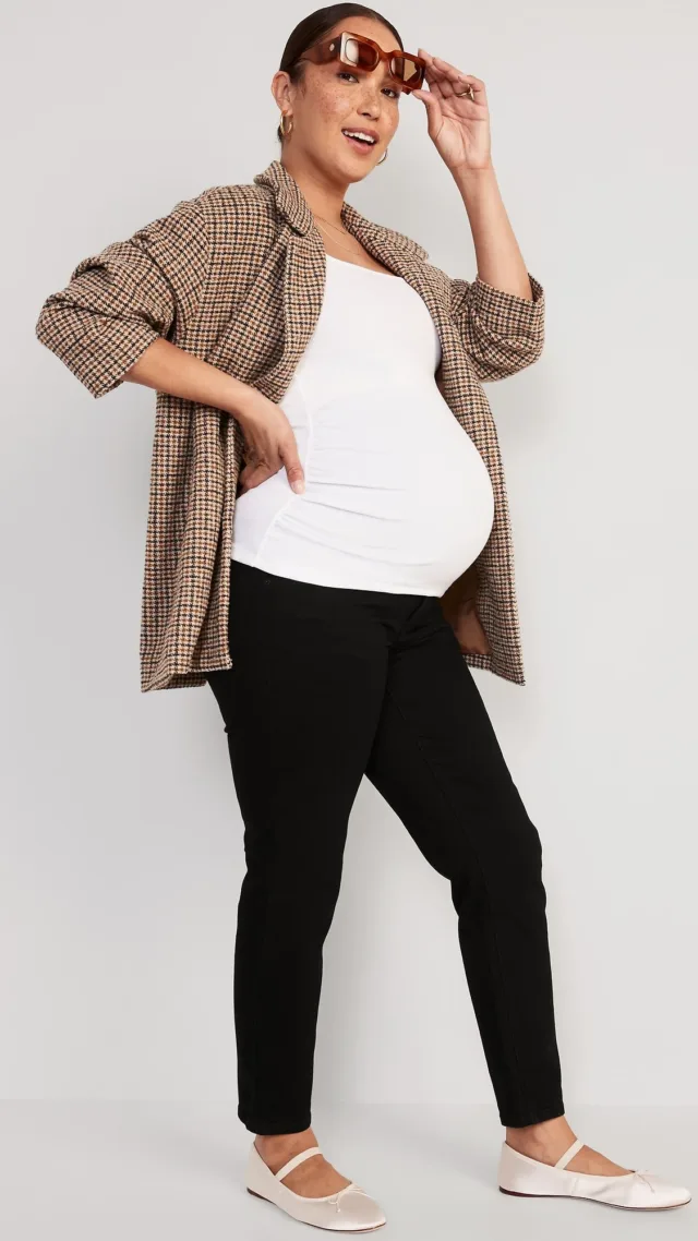 Maternity Full-Panel Og Straight Jeans