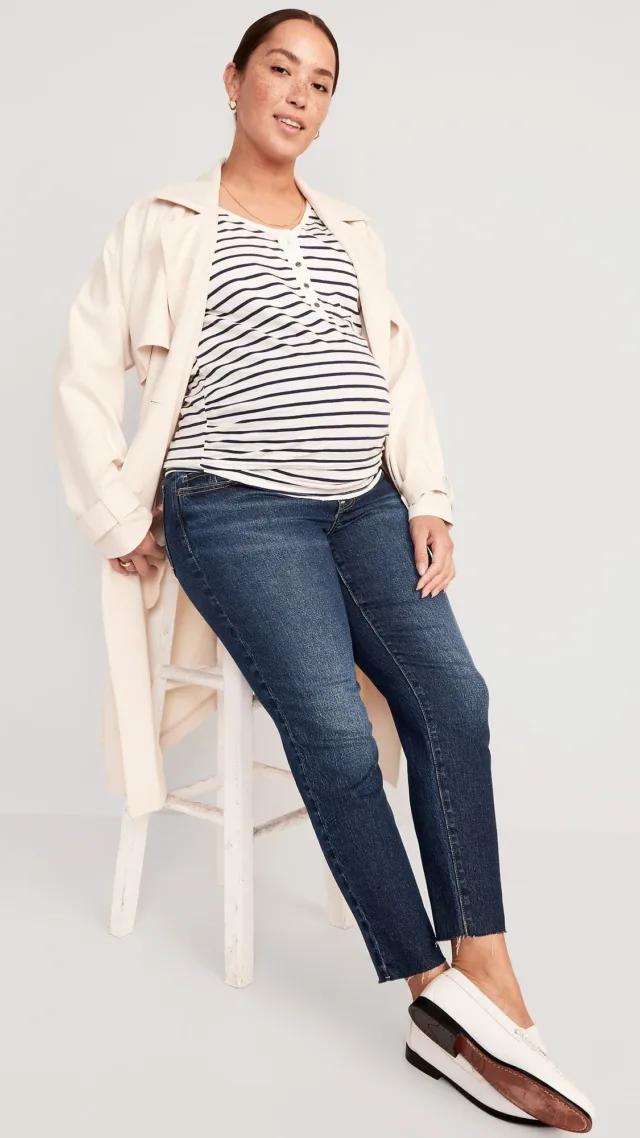 Maternity Full Panel Og Straight Jeans