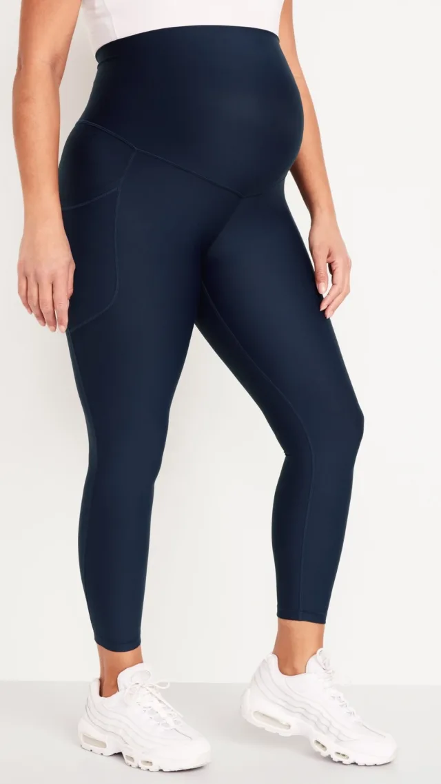 Maternity Full-Panel Powersoft 7/8 Leggings