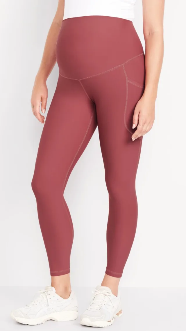 Maternity Full-Panel Powersoft 7/8 Leggings