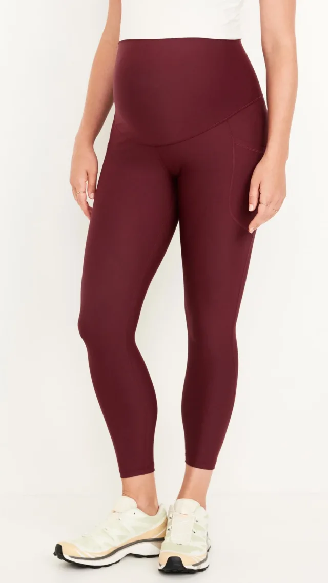 Maternity Full-Panel Powersoft 7/8 Leggings