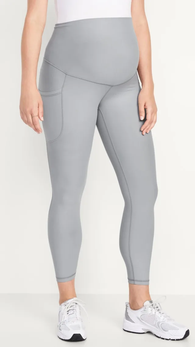 Maternity Full-Panel Powersoft 7/8 Leggings