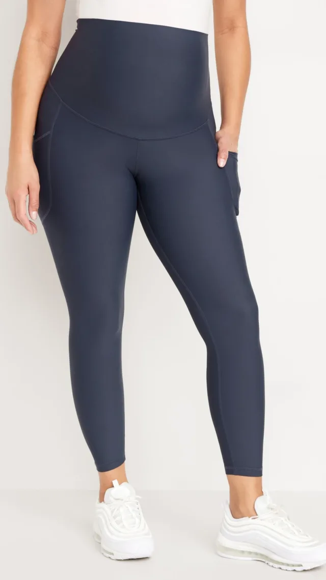 Maternity Full-Panel Powersoft 7/8 Leggings