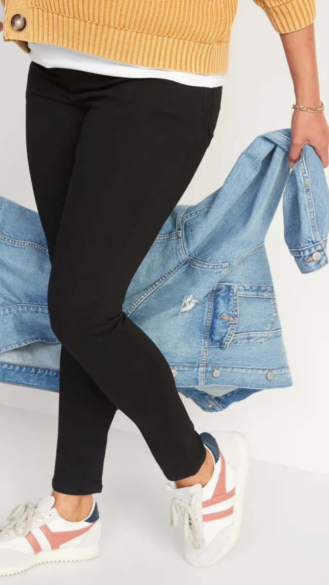 Maternity Full-Panel Rockstar Super Skinny Jeans