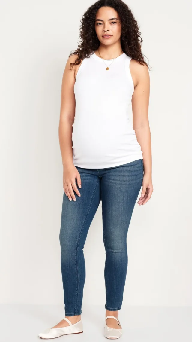 Maternity Full-Panel Skinny Jeans