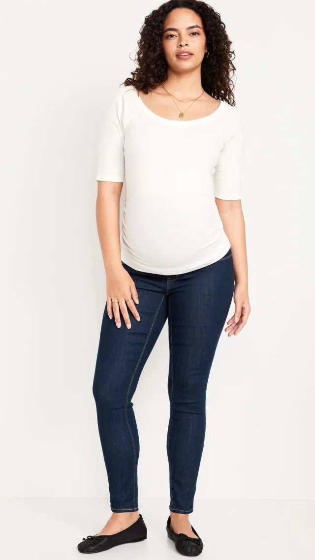 Maternity Full-Panel Skinny Jeans