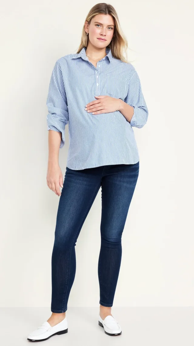 Maternity Full-Panel Wow Skinny Jeans