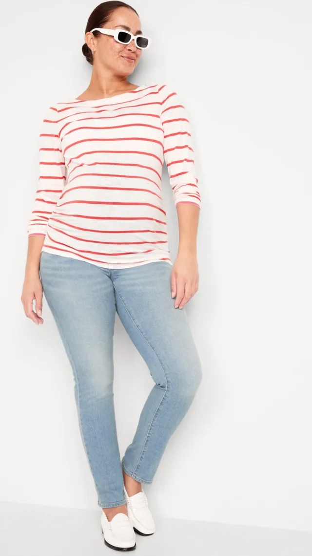 Maternity Full-Panel Wow Straight Jeans