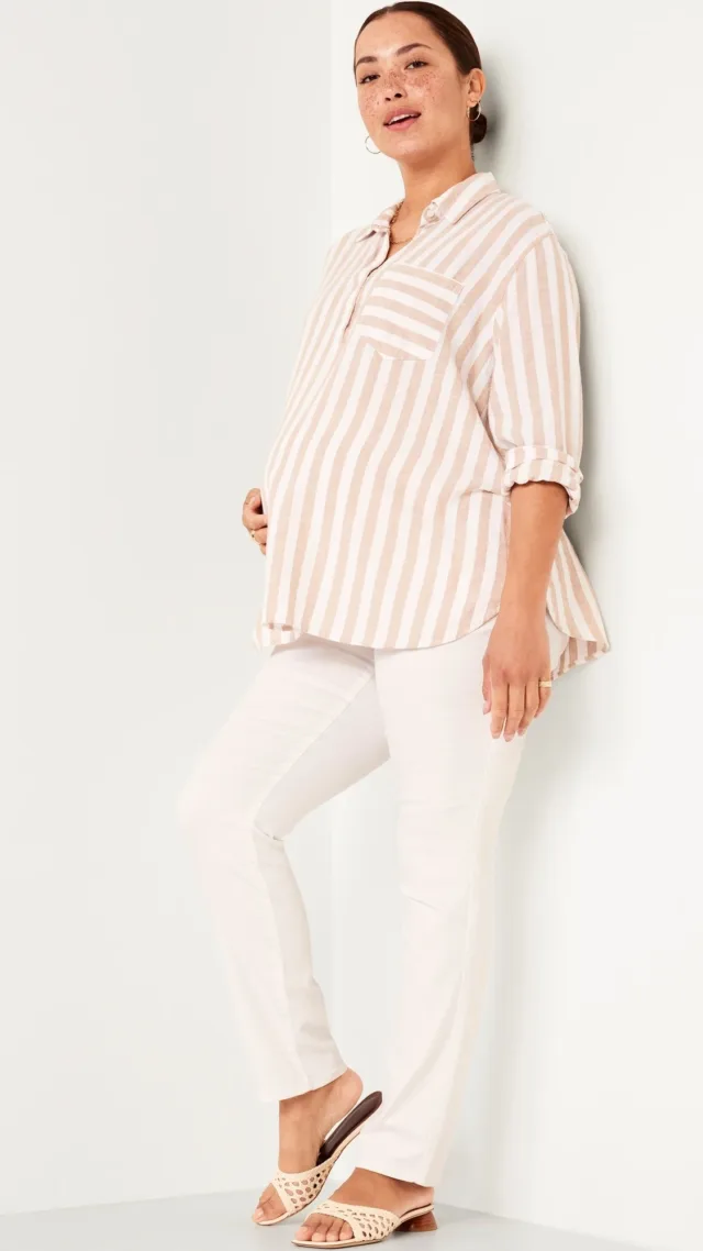 Maternity Full-Panel Wow Straight Jeans