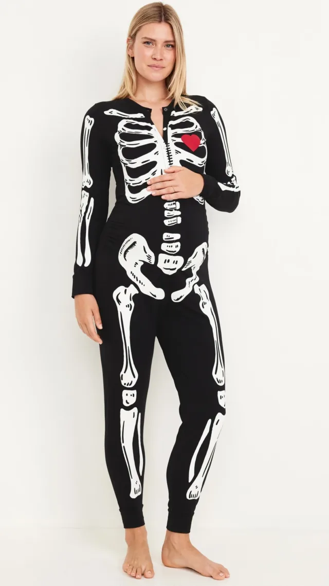 Maternity Halloween One-Piece Pajamas