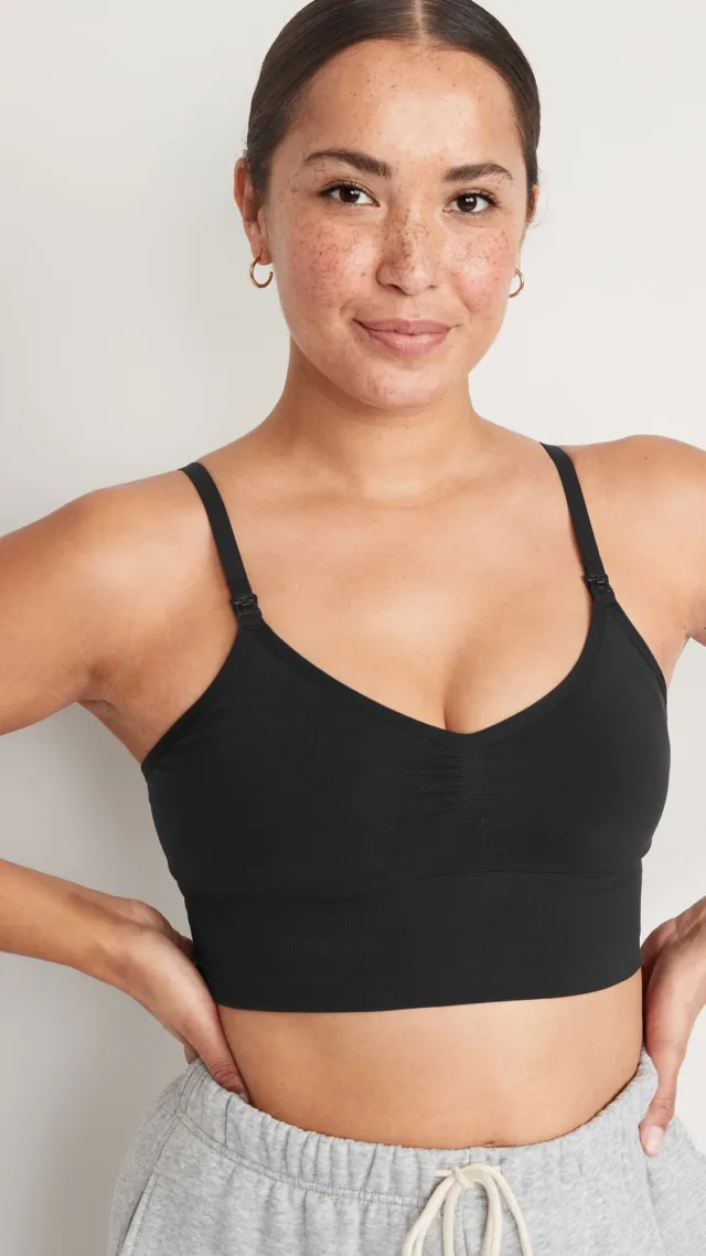 Maternity High Support Hands-Free Pumping Bra