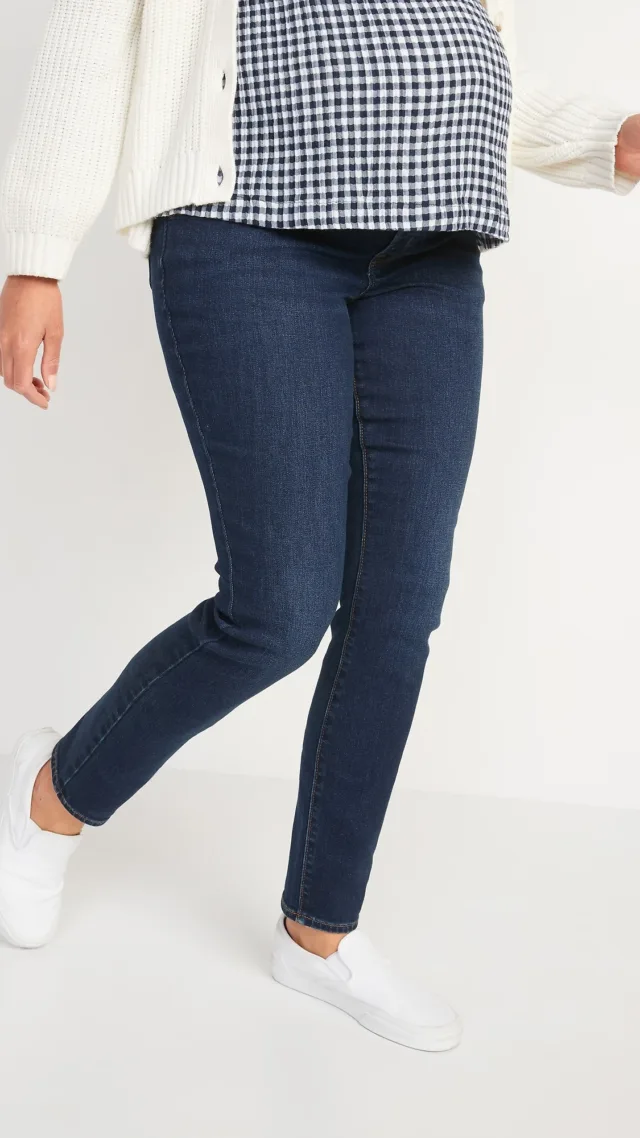 Maternity Low-Panel Pop Icon Skinny Jeans