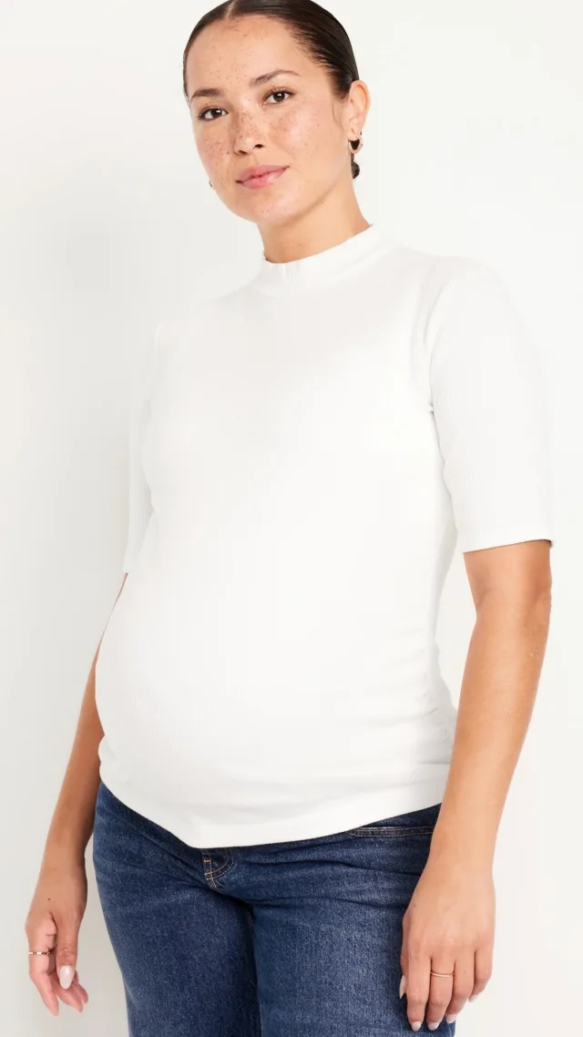 Maternity Mock-Neck Top