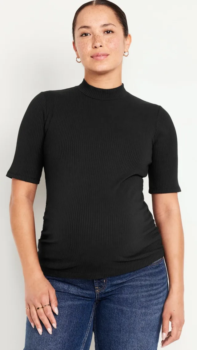 Maternity Mock-Neck Top