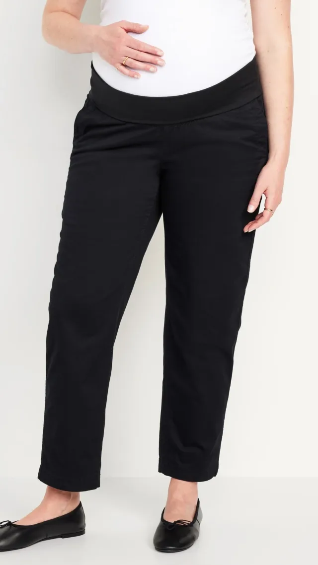 Maternity Rollover-Waist Ogc Chino Pants