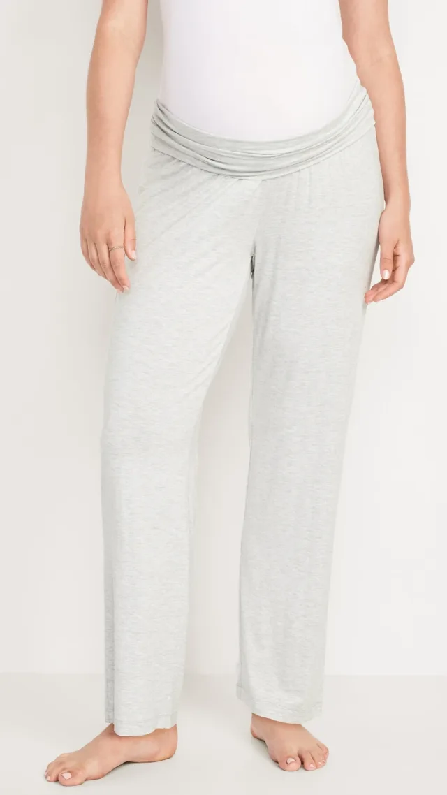 Maternity Rollover Waist Pajama Pants