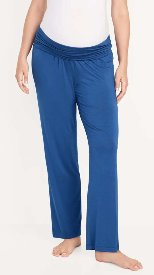 Maternity Rollover Waist Pajama Pants