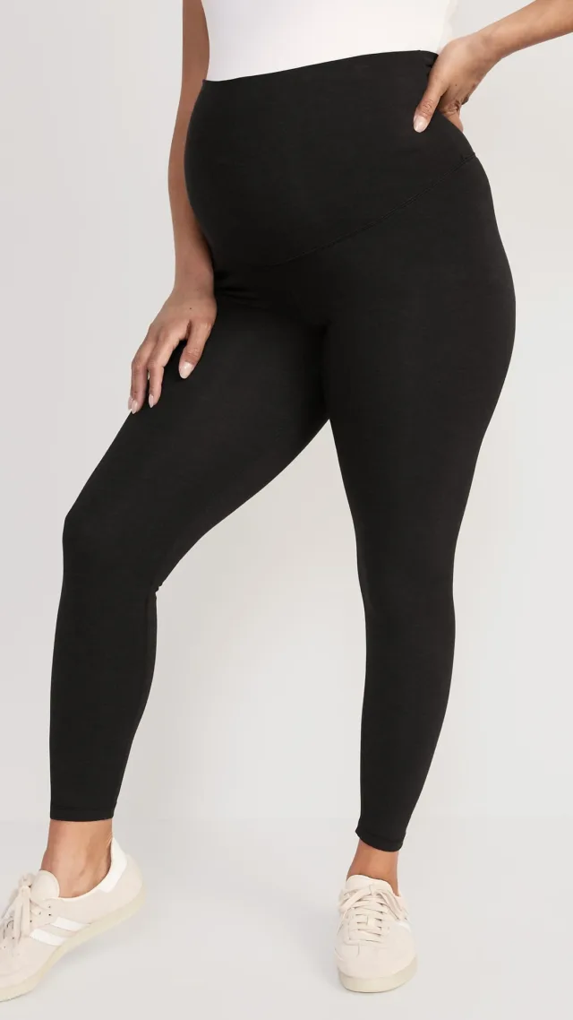 Maternity Rollover-Waist Powerchill 7/8 Leggings