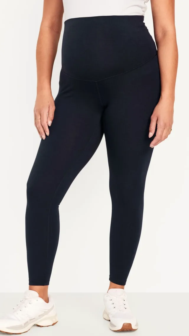 Maternity Rollover-Waist Powerchill 7/8 Leggings