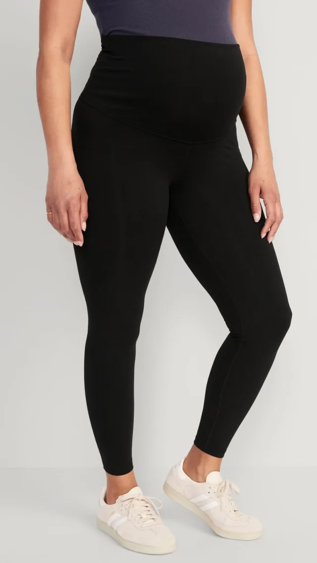 Maternity Rollover-Waist Powerchill 7/8 Leggings