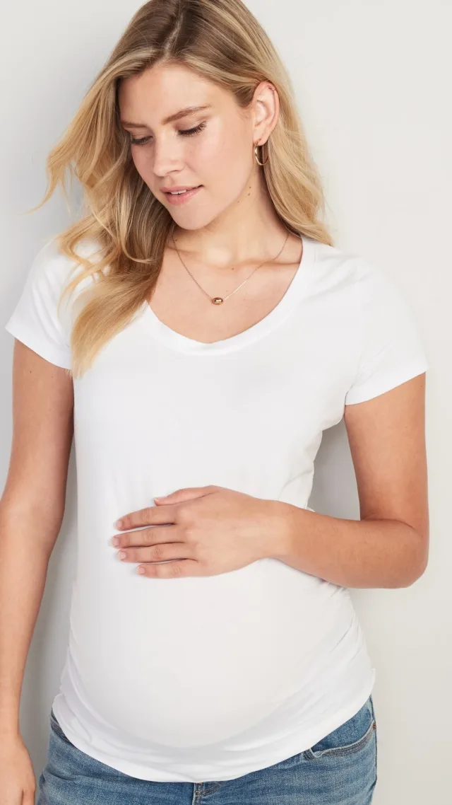 Maternity Scoop-Neck T-Shirt