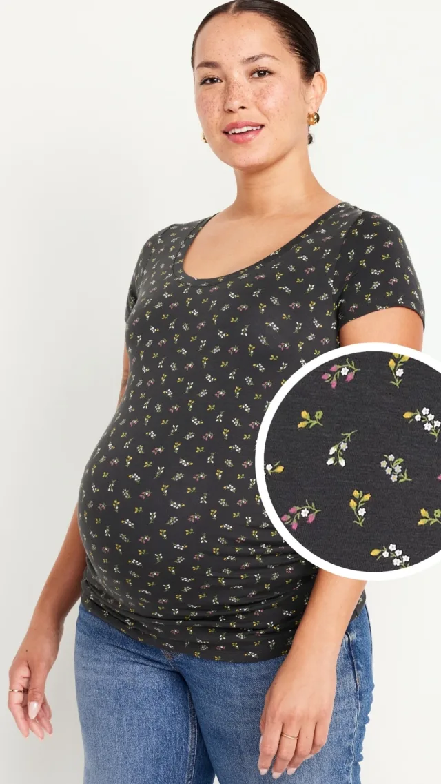 Maternity Scoop-Neck T-Shirt