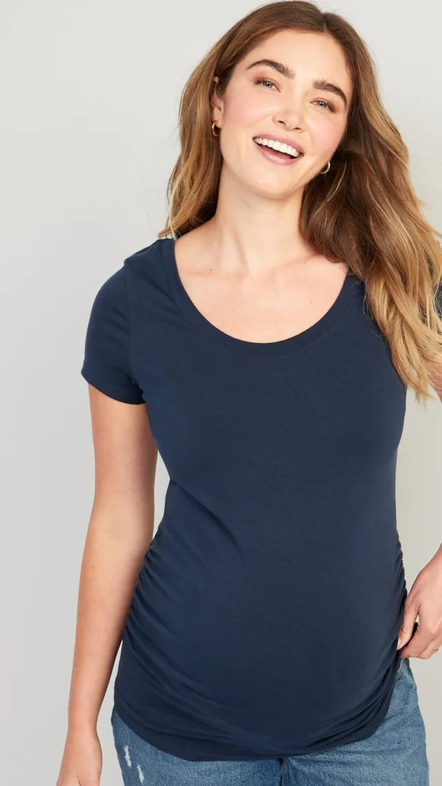 Maternity Scoop-Neck T-Shirt