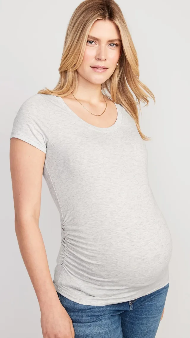 Maternity Scoop-Neck T-Shirt