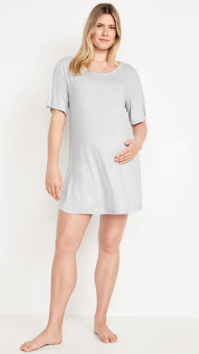 Maternity Short Sleeve Sleep Shirt