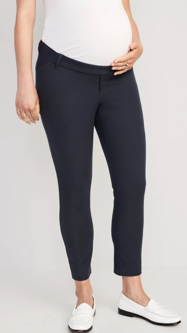 Maternity Side-Panel Pixie Ankle Pants