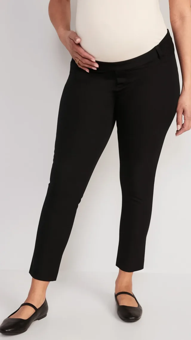 Maternity Side-Panel Pixie Ankle Pants