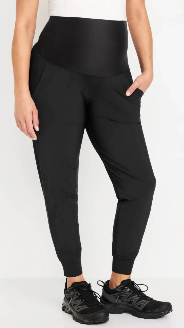 Maternity Sleektech Rollover Waist Joggers