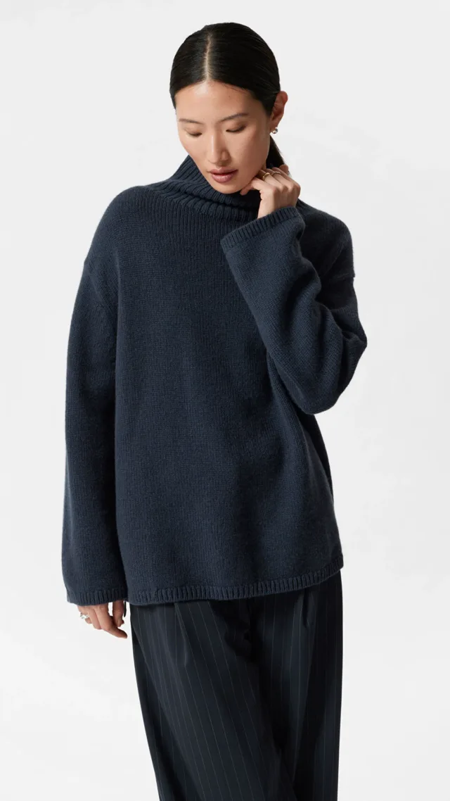 Cashmere-Blend Turtleneck Jumper