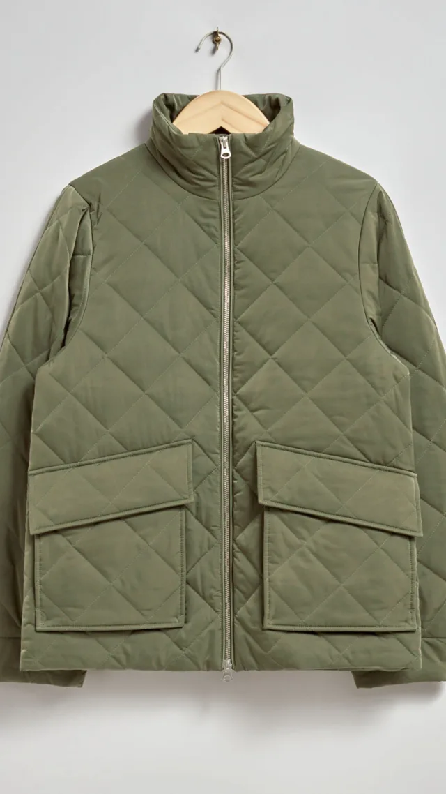 Diamond-Quilted Jacket