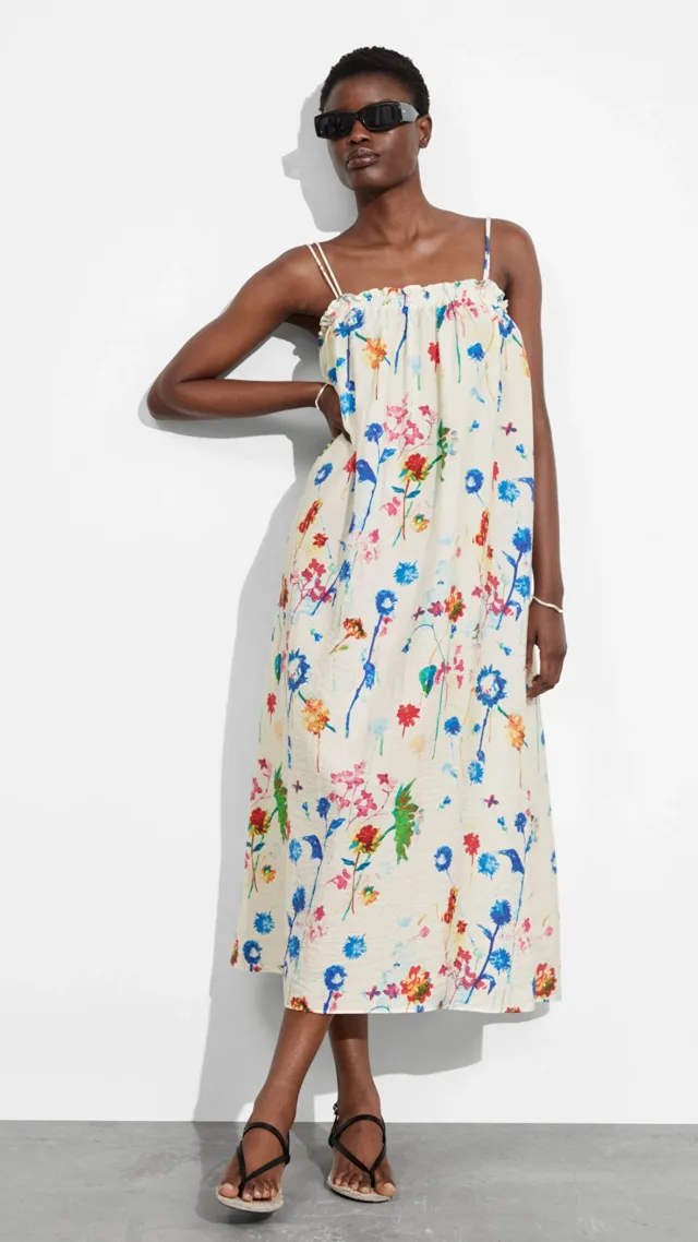 Floaty Strappy Midi Dress