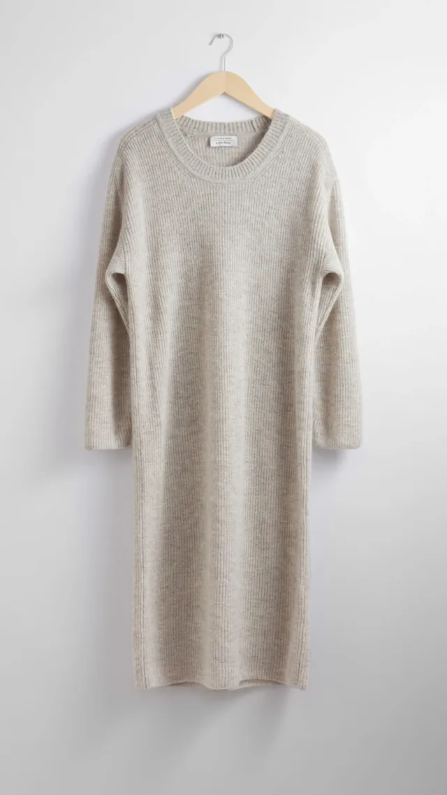 Oversized Knit Midi Dress