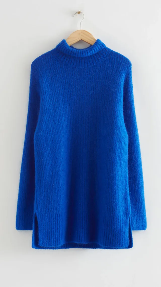 Oversized Knitted Turtleneck Sweater