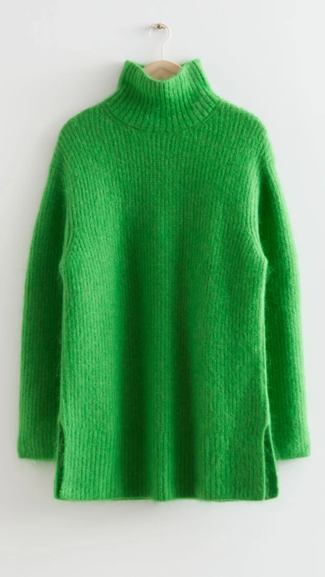 Oversized Knitted Turtleneck Sweater