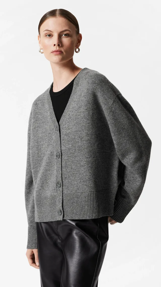 Oversized Merino Knit Cardigan