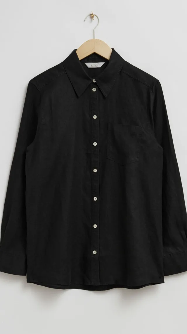 Patch-Pocket Linen Shirt