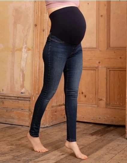 Irving | Dark Over Bump Super-Skinny Maternity Jeans