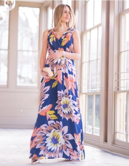 Zeta | Seasonal Blooms Maternity & Nursing Maxi Dress