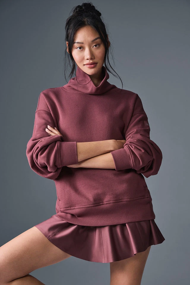 Hazy Mock Neck Pullover