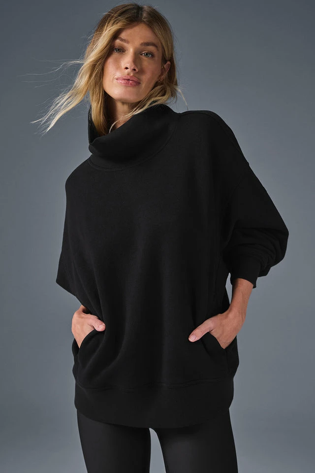 Hazy Mock Neck Pullover