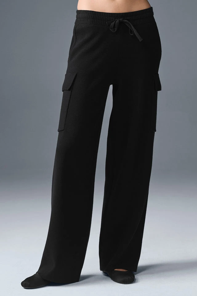 Scholar Knit High-Waist Cargo Pant