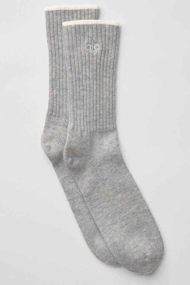 Unisex Cashmere Light Frosted Sock